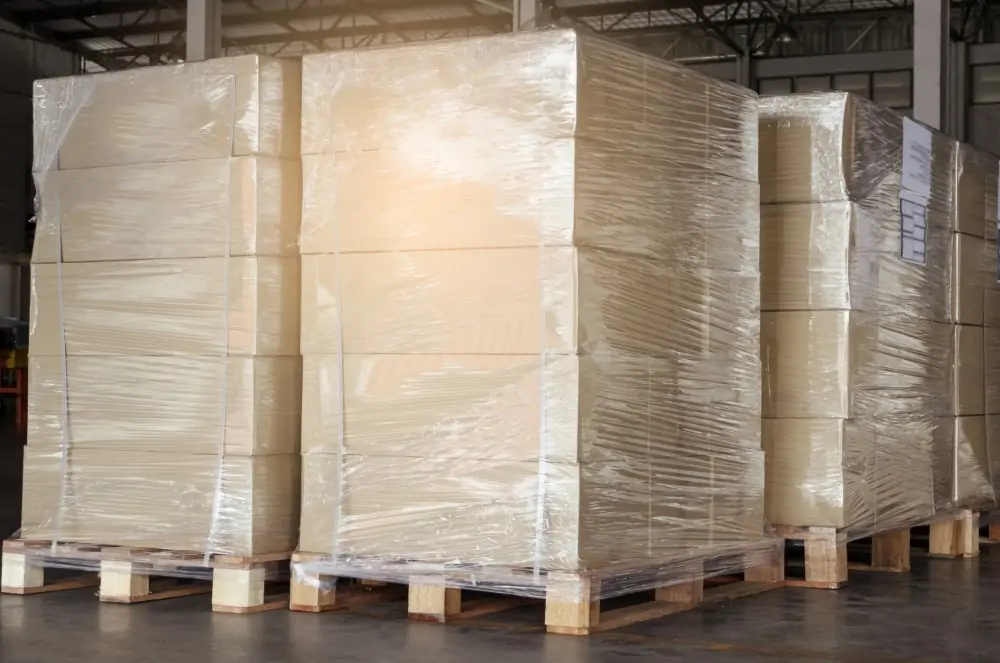 Pallet wrapping for freight & export